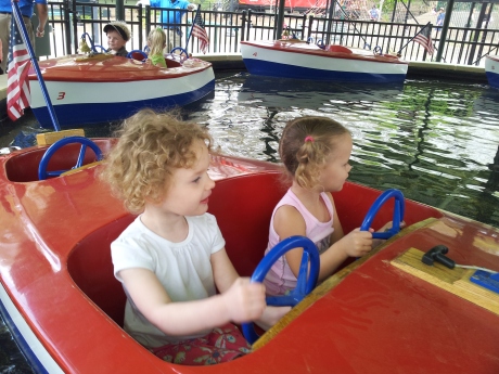 Kiddie boats at Pullen Park 