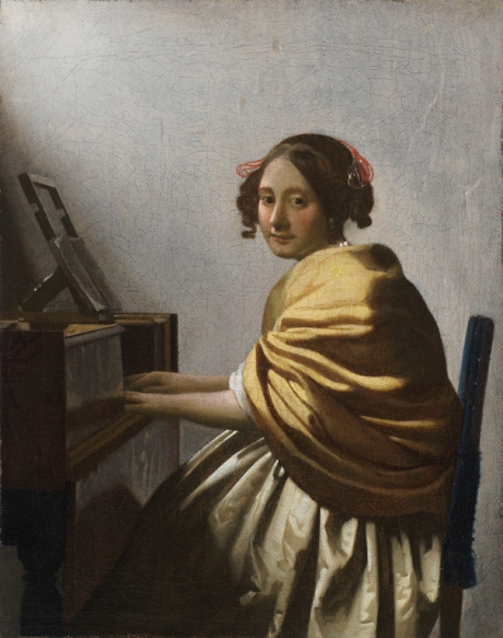 Vermeer, Young Woman Seated at a Virginal